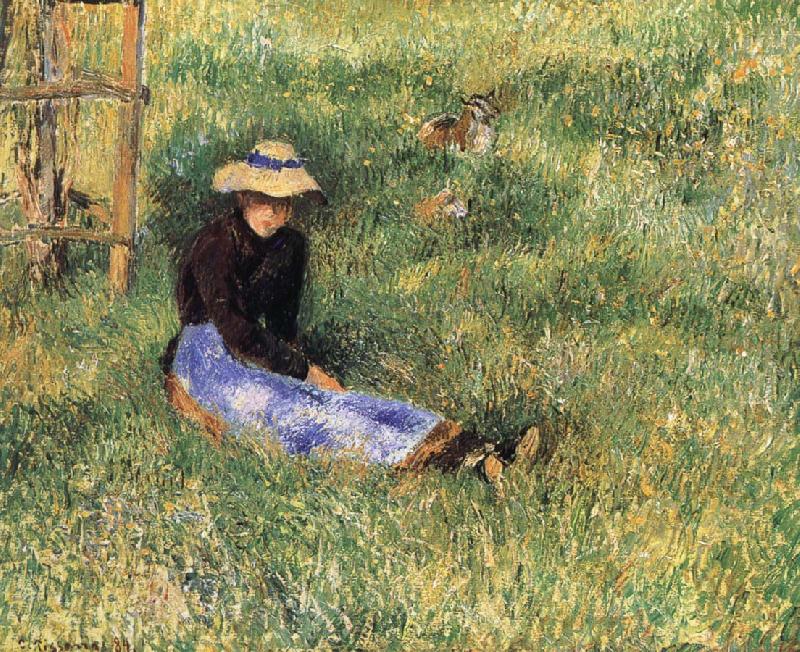 Camille Pissarro Woman and goats Germany oil painting art